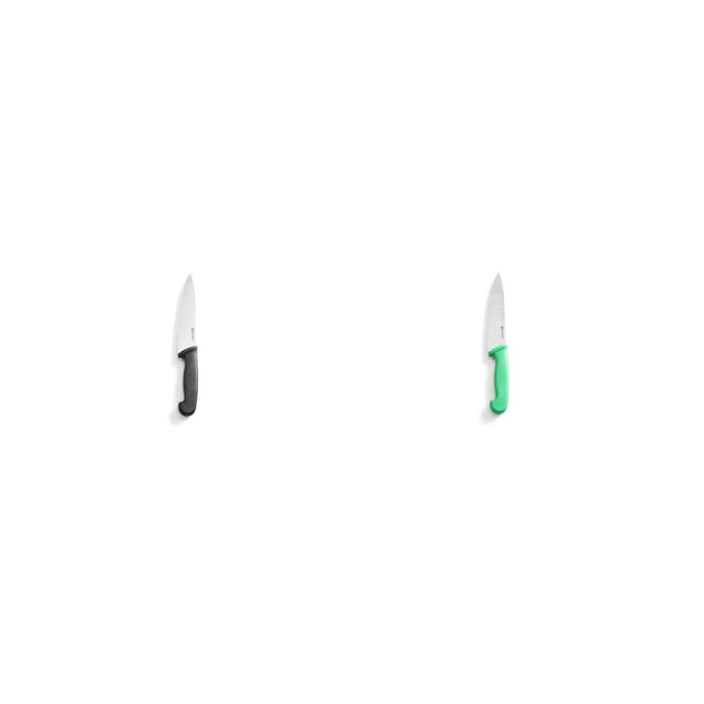 Cuțitul bucătarului negru + verde (18cm)