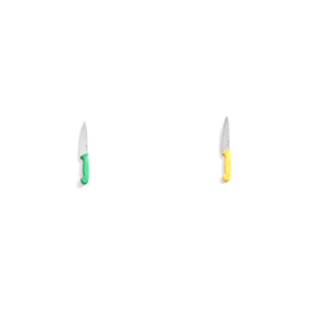 Cuțitul bucătarului verde + galben (18cm)