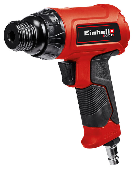 Dalta pneumatica Einhell TC - PC 45, functioneaza pe piatra + metal, incl. set de dalti din 4 parti de 120 mm, sticla mica de ulei (fara ulei, niplu de conectare, arc de tensionare Einhell - scule electrice si unelte profesionale - BricoMart