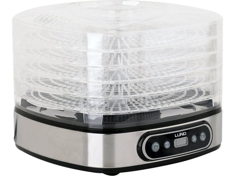 DESHIDRATOR ALIMENTE, 5 TAVI, 420 - 500W, TIMER Lund 68271 - Deshidratatoare alimentare, 500 W, 240 V, 2 cm Lund - scule electrice si unelte profesionale - BricoMart
