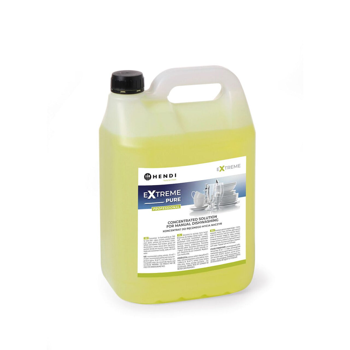 Detergent profesional concentrat pentru spalarea manuala a vaselor, Hendi 5 L