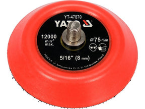 DISC DE LUSTRUIT CU VELCRO 75MM TH 5/16 Yato YT - 47870 - 12.000 rpm Yato - scule electrice si unelte profesionale - BricoMart