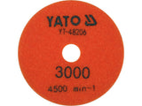 DISC DIAMANTAT PENTRU SLEFUIRE SI LUSTRUIRE, 100MM, D3000 Yato YT - 48206 - 100 mm, 4500 rpm Yato - scule electrice si unelte profesionale - BricoMart