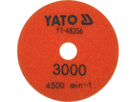 DISC DIAMANTAT PENTRU SLEFUIRE SI LUSTRUIRE, 100MM, D3000 Yato YT - 48206 - 100 mm, 4500 rpm Yato - scule electrice si unelte profesionale - BricoMart