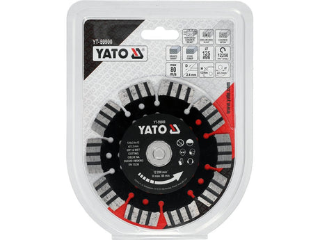 DISC PENTRU BETON ARMAT 125MM Yato YT - 59900 Yato - scule electrice si unelte profesionale - BricoMart