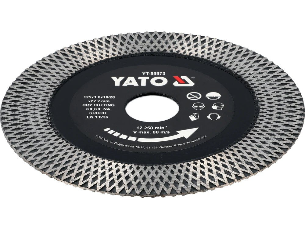 DISC PENTRU CERAMICA 125MM Yato YT - 59973 Yato - scule electrice si unelte profesionale - BricoMart