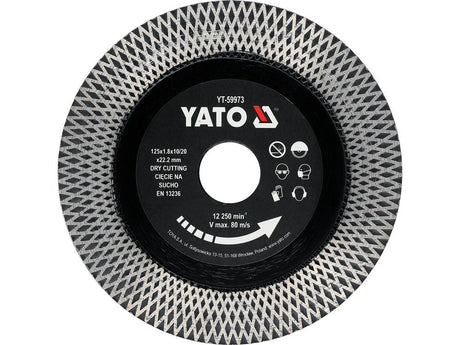 DISC PENTRU CERAMICA 125MM Yato YT - 59973 Yato - scule electrice si unelte profesionale - BricoMart