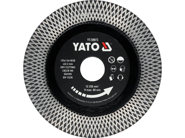 DISC PENTRU CERAMICA 125MM Yato YT - 59973 Yato - scule electrice si unelte profesionale - BricoMart