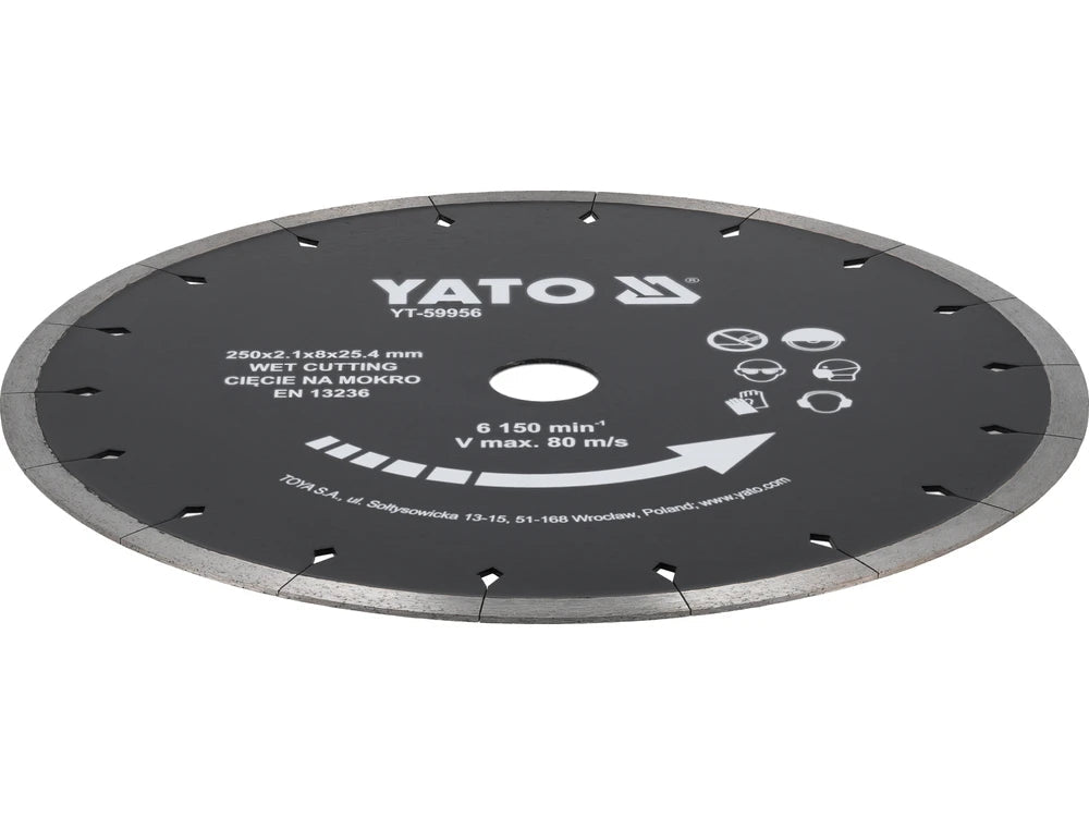 DISC PENTRU CERMICA (UMED) 250MM Yato YT - 59956 Yato - scule electrice si unelte profesionale - BricoMart