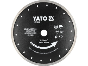DISC PENTRU CERMICA (UMED) 250MM Yato YT - 59956 Yato - scule electrice si unelte profesionale - BricoMart