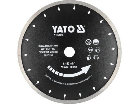 DISC PENTRU CERMICA (UMED) 250MM Yato YT - 59956 Yato - scule electrice si unelte profesionale - BricoMart