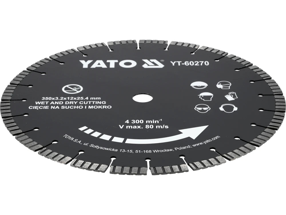 DISC PENTRU CUTTER BETON 350MM Yato YT - 60270 Yato - scule electrice si unelte profesionale - BricoMart