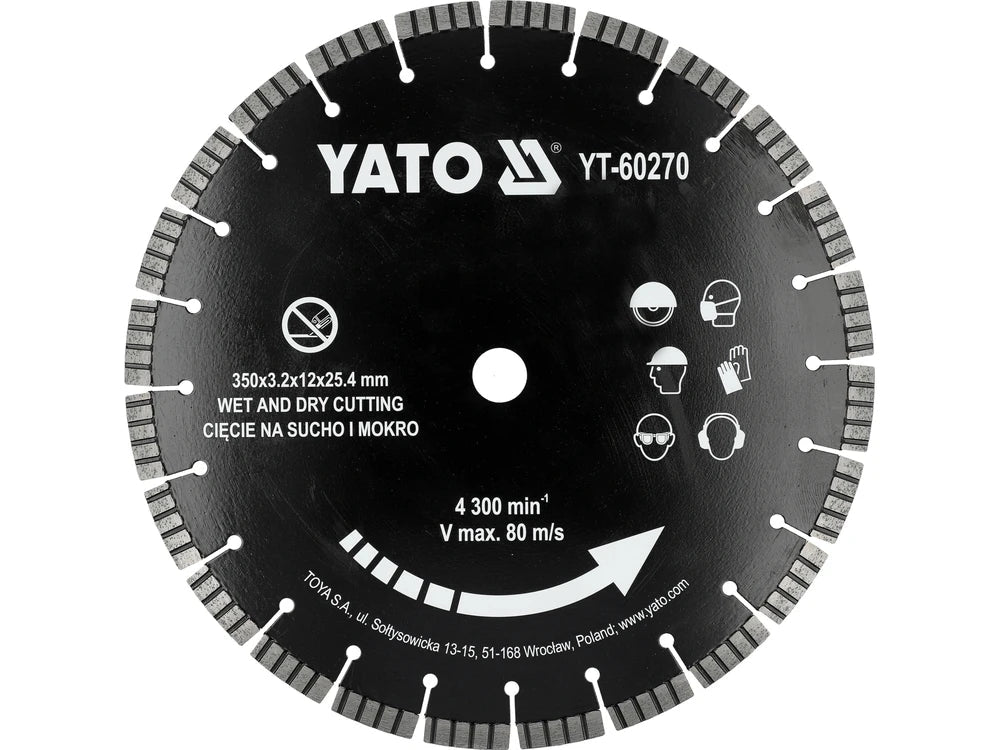 DISC PENTRU CUTTER BETON 350MM Yato YT - 60270 Yato - scule electrice si unelte profesionale - BricoMart