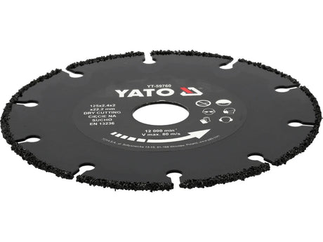 DISC PENTRU LEMN 125MM Yato YT - 59760 Yato - scule electrice si unelte profesionale - BricoMart