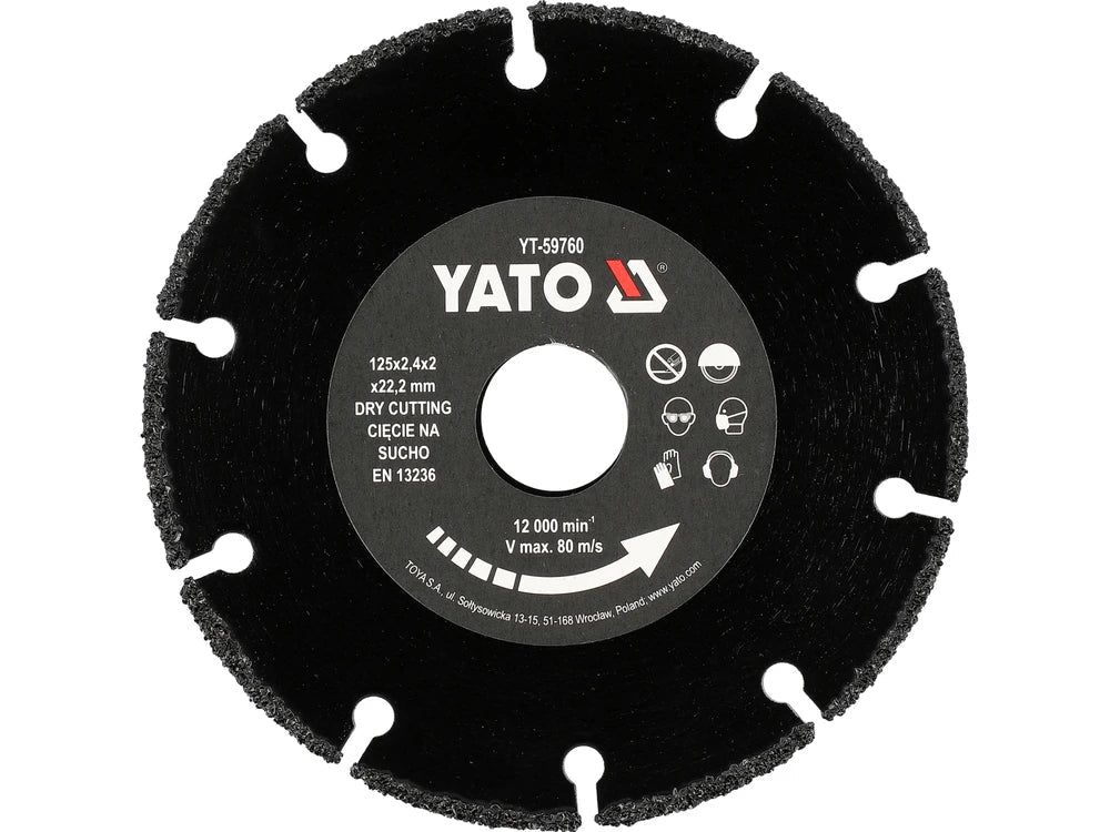 DISC PENTRU LEMN 125MM Yato YT - 59760 Yato - scule electrice si unelte profesionale - BricoMart