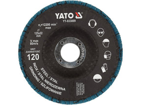 Disc pentru slefuit P120 YATO YT-833009, 125 mm
