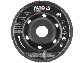 DISC RASPEL CUTTER 120X18MM NR1 Yato YT - 59184 Yato - scule electrice si unelte profesionale - BricoMart