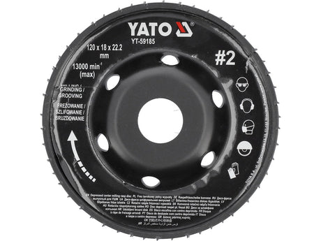 DISC RASPEL CUTTER 120X18MM NR2 Yato YT - 59185 Yato - scule electrice si unelte profesionale - BricoMart