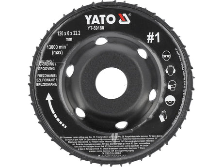 DISC RASPEL CUTTER 120X6MM NR1 Yato YT - 59180 Yato - scule electrice si unelte profesionale - BricoMart