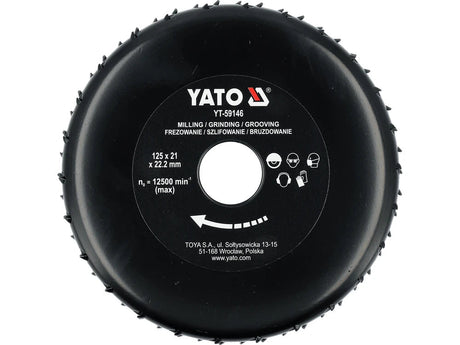 DISC RASPEL PENTRU LEMN 125MM Yato YT - 59146 Yato - scule electrice si unelte profesionale - BricoMart