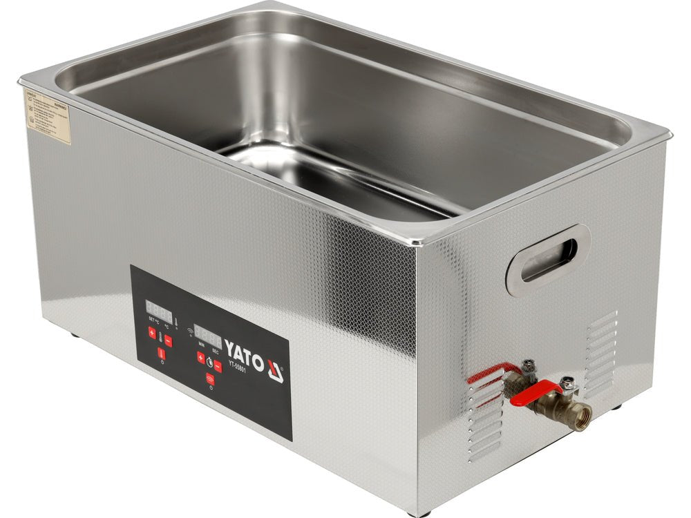 DISPOZITIV PENTRU CURATAT PIESE CU ULTRASUNETE, 22L Yato YT - 55801 - 480 W, 22 l, 500x300x150 mm, 500x325x285 mm Yato - scule electrice si unelte profesionale - BricoMart