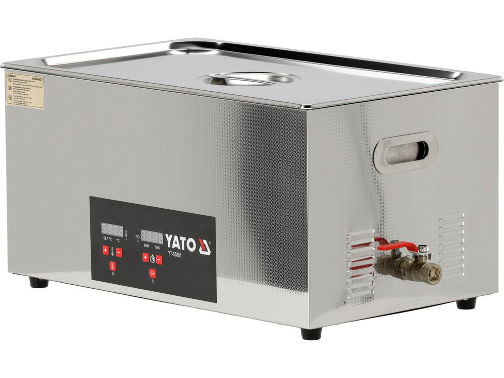 DISPOZITIV PENTRU CURATAT PIESE CU ULTRASUNETE, 22L Yato YT - 55801 - 480 W, 22 l, 500x300x150 mm, 500x325x285 mm Yato - scule electrice si unelte profesionale - BricoMart