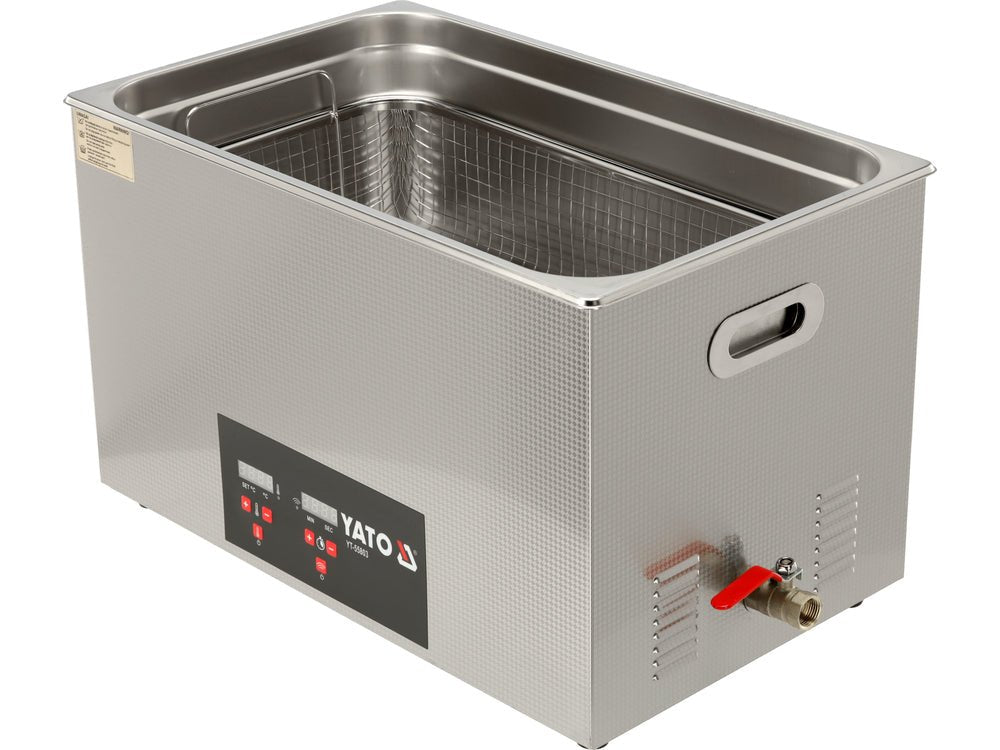 DISPOZITIV PENTRU CURATAT PIESE CU ULTRASUNETE, 30L Yato YT - 55803 - 600 W, 500 W, 30 l, 500x300x200 mm Yato - scule electrice si unelte profesionale - BricoMart