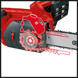 Drujba electrica Einhell GE - EC2240, 2200 wati, lungime de taiere de 375 mm, lant si lama de calitate Oregon, pornire lina, protectie anti - recul si surub de blocare a lantului Einhell - scule electrice si unelte profesionale - BricoMart