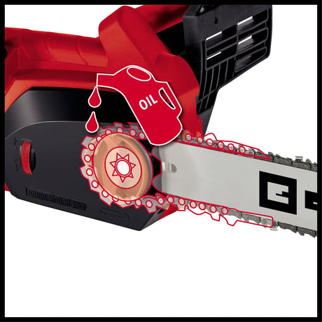 Drujba electrica Einhell GH - EC 1835, 1800 W, bara de taiere robusta si lant ascutit, tensionare si inlocuire lant fara unelte, angrenaj metalic, lubrifiere automata a lantului Einhell - scule electrice si unelte profesionale - BricoMart