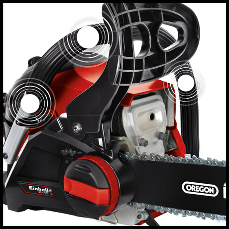 Drujba pe benzina Einhell GC - PC 1435 I TC, lama si lant de calitate OREGON, tensionare si schimbare lant fara unelte, soc si amorsare automate, inclusiv protectie lama Einhell - scule electrice si unelte profesionale - BricoMart