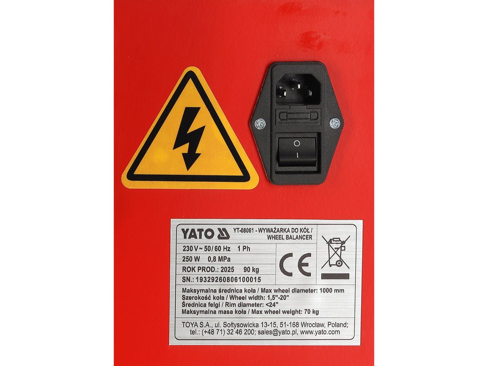 Echilibrator de roți YATO YT-08061