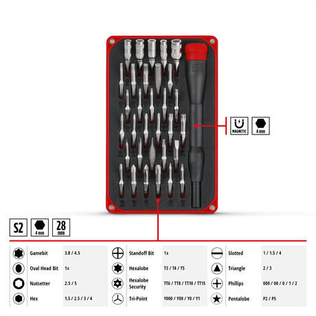 Einhell K - BIT - BOX Precision bit set 33pcs Einhell - scule electrice si unelte profesionale - BricoMart