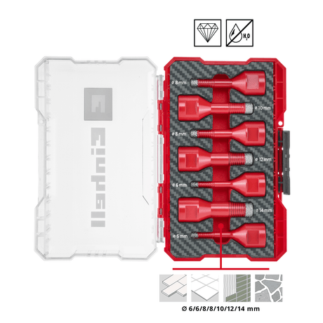 Einhell K - HOLE - DIA M - CASE Dia. Holes. Box 7pc LS Einhell - scule electrice si unelte profesionale - BricoMart