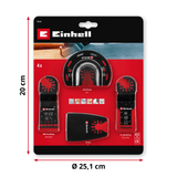Einhell K - OMTACCES Multi - Tool - Set 4 - pcs Einhell - scule electrice si unelte profesionale - BricoMart