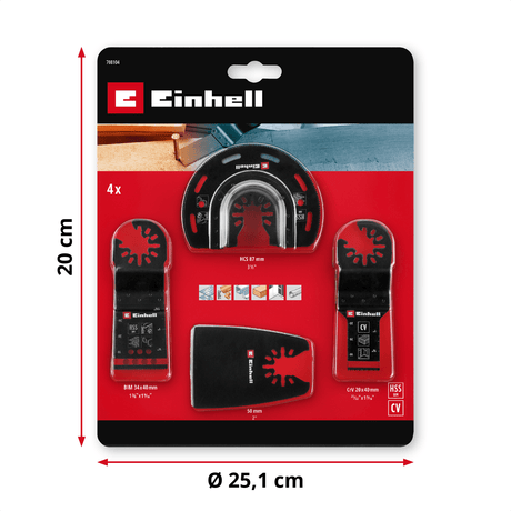 Einhell K - OMTACCES Multi - Tool - Set 4 - pcs Einhell - scule electrice si unelte profesionale - BricoMart