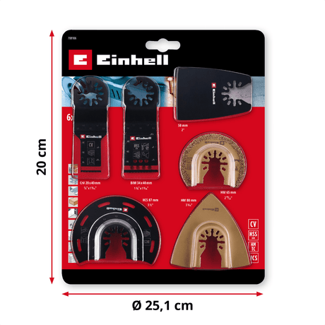 Einhell K - OMTACCES Multi - Tool - Set 6 - pcs Einhell - scule electrice si unelte profesionale - BricoMart