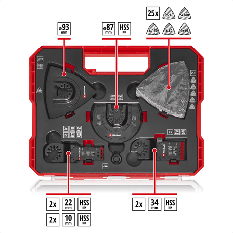 Einhell K - OMTACCES XLPLUS - CASE OMT 35tlg. Metal Einhell - scule electrice si unelte profesionale - BricoMart