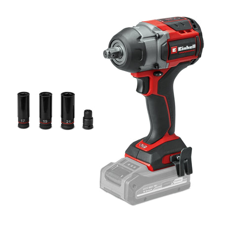 Einhell Professional Cheia de impact TP-CW 18/750-C Li BL-Solo PXC, 18 V, cuplu de 750 Nm, functie de oprire automata, motor fara perii, prindere patrata externa, fara baterie inclusa - imagine 1