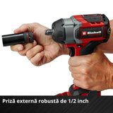 Einhell Professional Cheia de impact TP-CW 18/750-C Li BL-Solo PXC, 18 V, cuplu de 750 Nm, functie de oprire automata, motor fara perii, prindere patrata externa, fara baterie inclusa - imagine 10