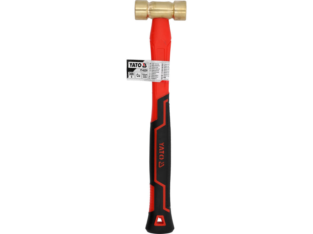 RÉZKALAPÁCS ÜVEGSZÁLAS NYÉLLEL YATO YT-45291, 300G 