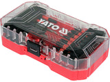 YATO YT-04615 ÜTVEFŰRŐ KÉSZLET, 18 RÉSZES, rozsdamentes acél, hatszögletű 