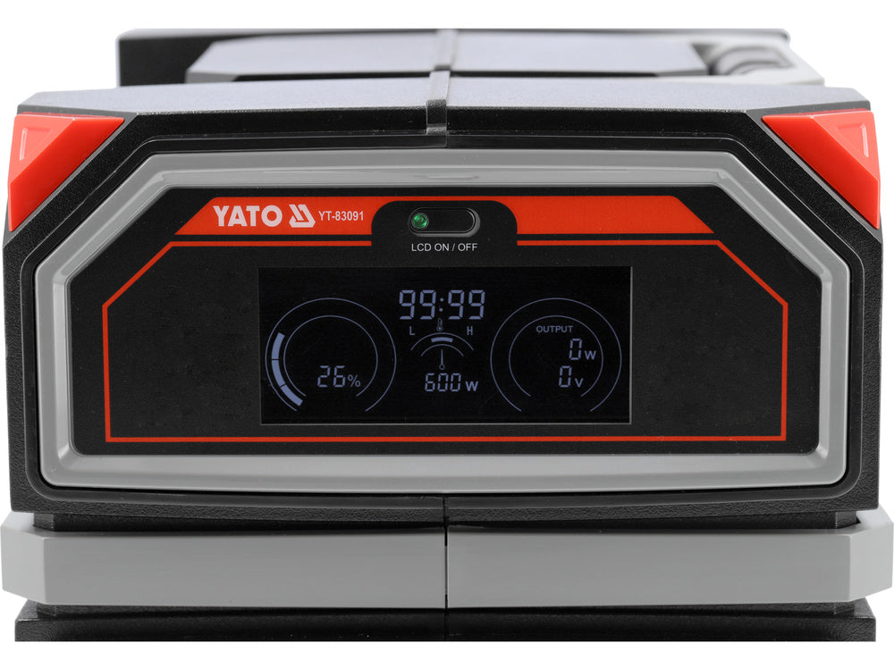 HORDOZHATÓ TÖLTŐÁLLOMÁS YATO YT-83091, 600W, 504WH, 230V, USB-C PD, 20000 mAh 