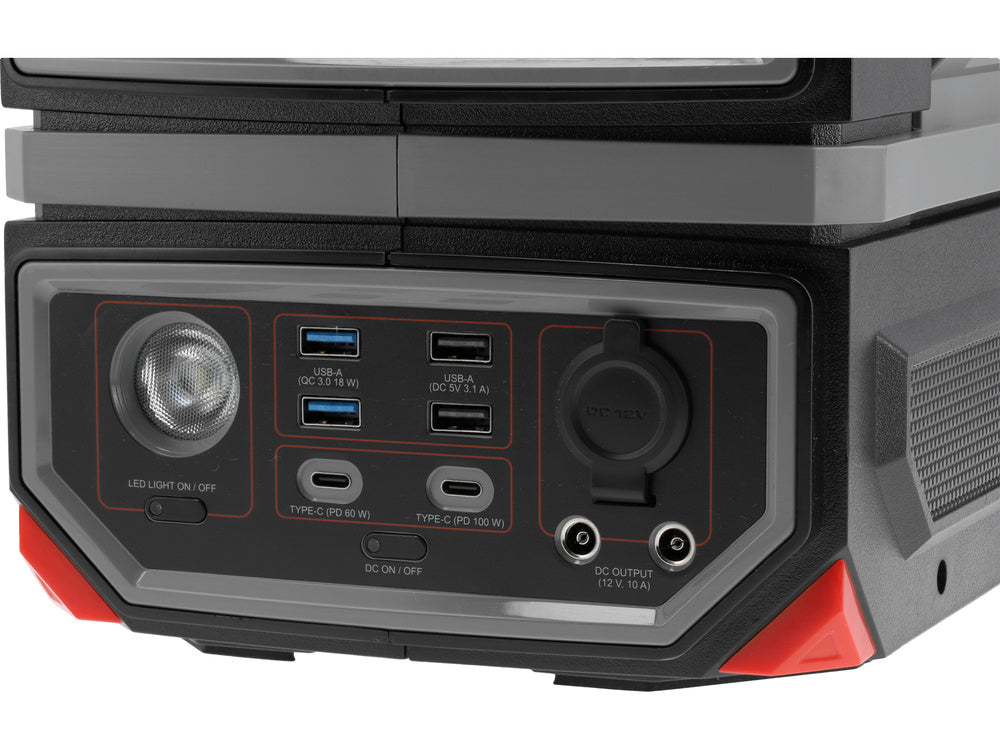 HORDOZHATÓ TÖLTŐÁLLOMÁS YATO YT-83091, 600W, 504WH, 230V, USB-C PD, 20000 mAh 