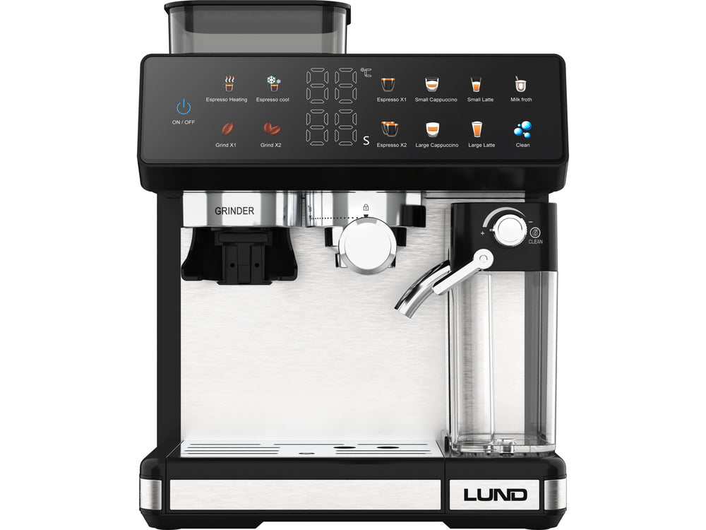 Espressor LUND 68501, spumat lapte si rasnita 1350 W