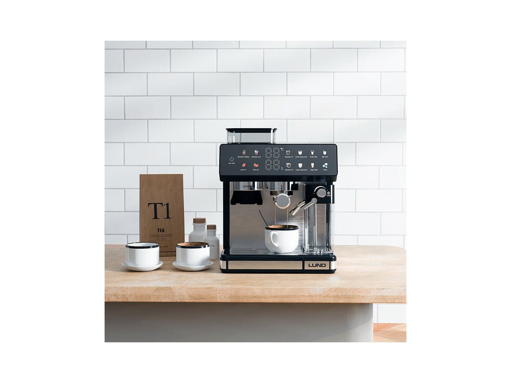 Espressor LUND 68501, spumat lapte si rasnita 1350 W - imagine 22