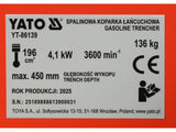 Excavator/tragator pe benzina YATO YT-86139 - imagine 13