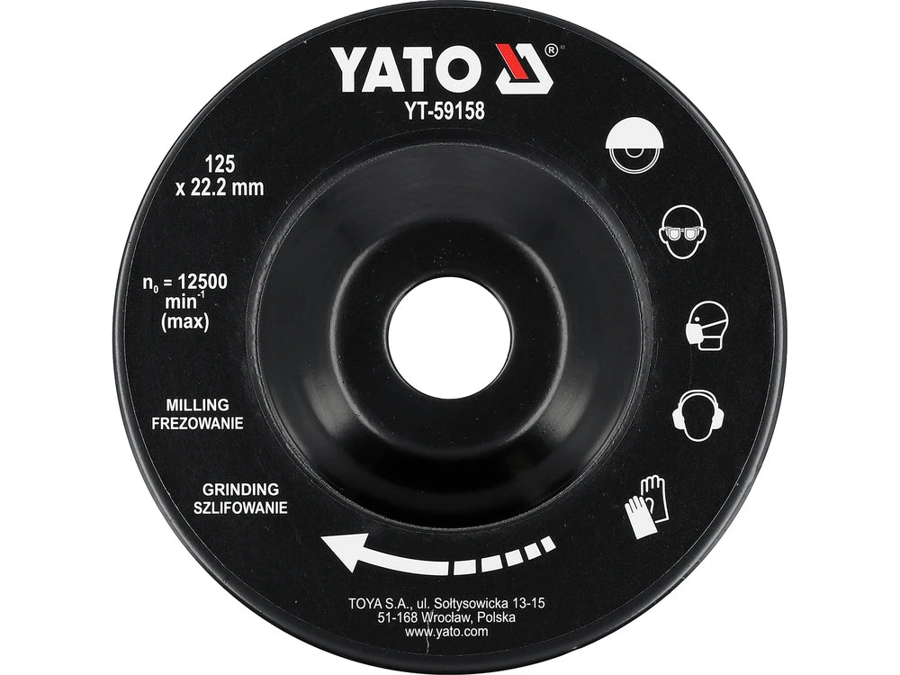 DISC RASPEL PENTRU LEMN 125MM Yato YT-59158