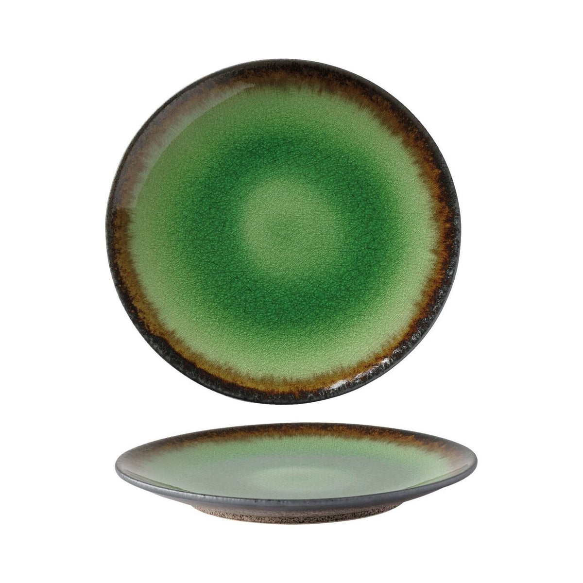 Farfurie Fine Dine, Beryllium diametru 207 mm, portelan, decorat manual