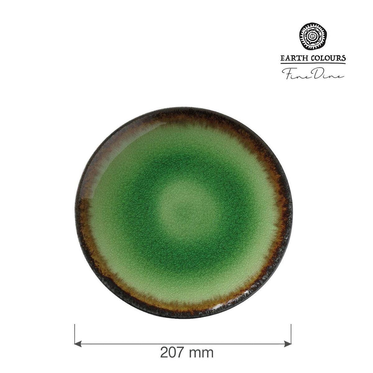 Farfurie Fine Dine, Beryllium diametru 207 mm, portelan, decorat manual