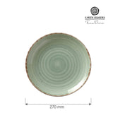 Farfurie Fine Dine, colectia Nefryt, dimetru 270 mm, portelan, rezistenta la temperaturi pana la 150 C
